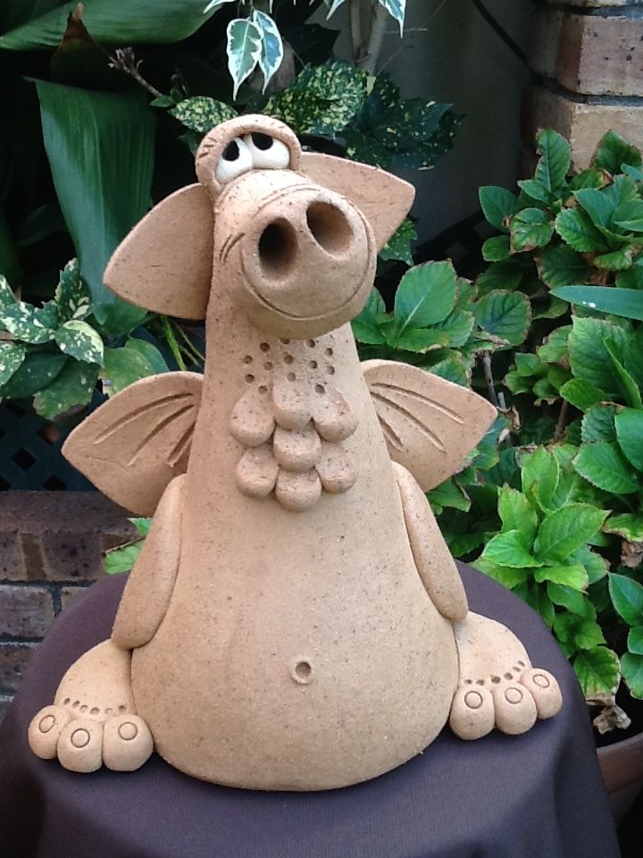 Clay dragon sculpture from the Fantasy Art Creations camp